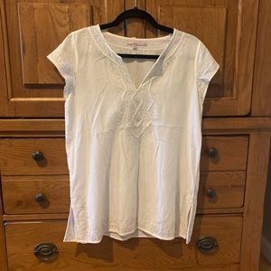 Calypso St. Barth Embroidered Cotton Shirt